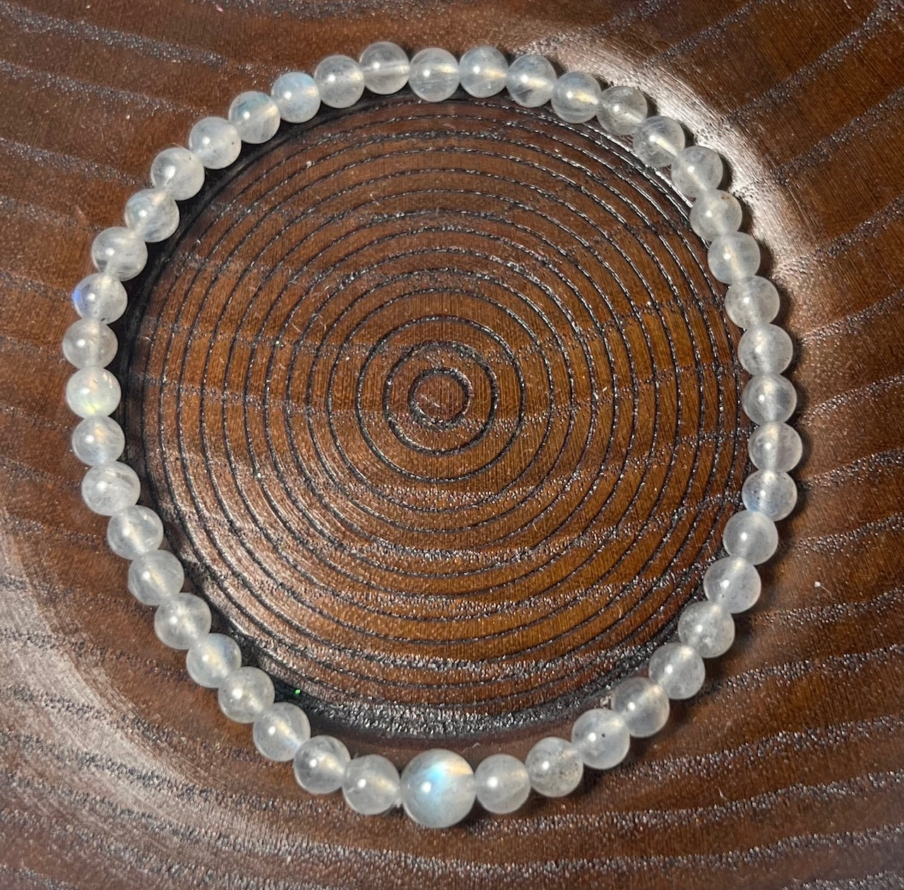 Labradorite A+ Beaded Bracelet - Wrist Mala - 4mm (2 Pack) - Average Wrists