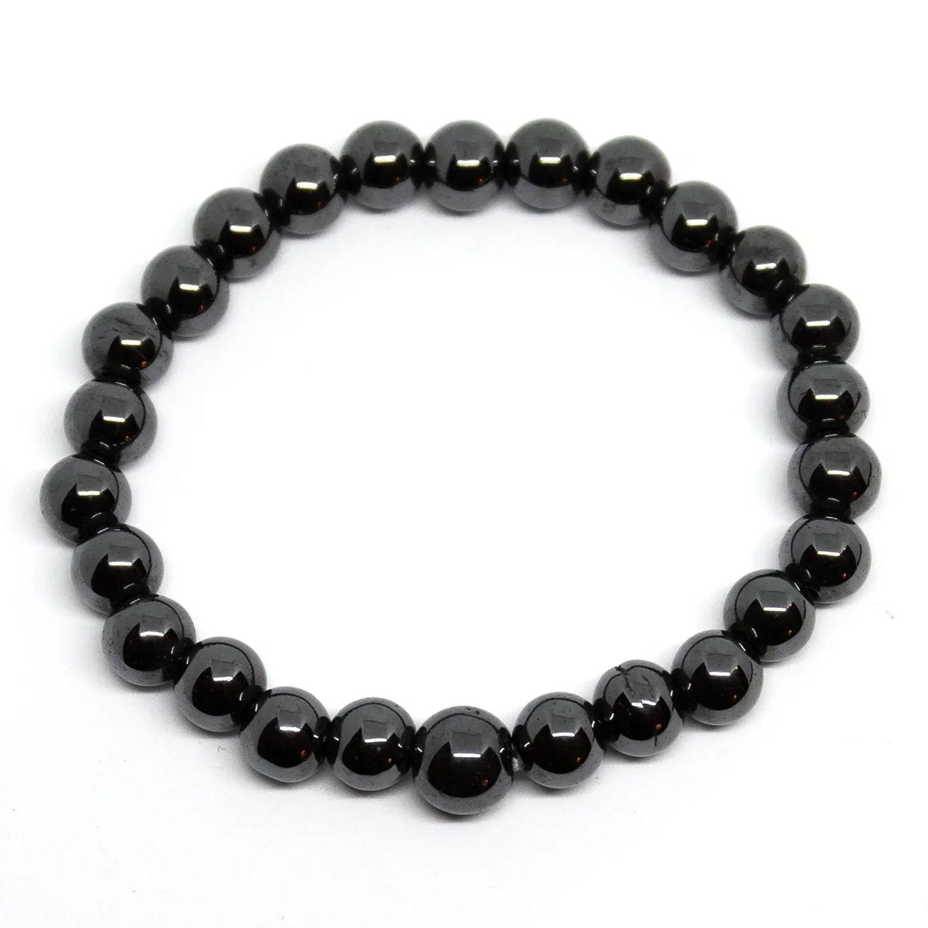 Hematite Beaded Bracelet - Wrist Mala - 6mm (6 Pack)
