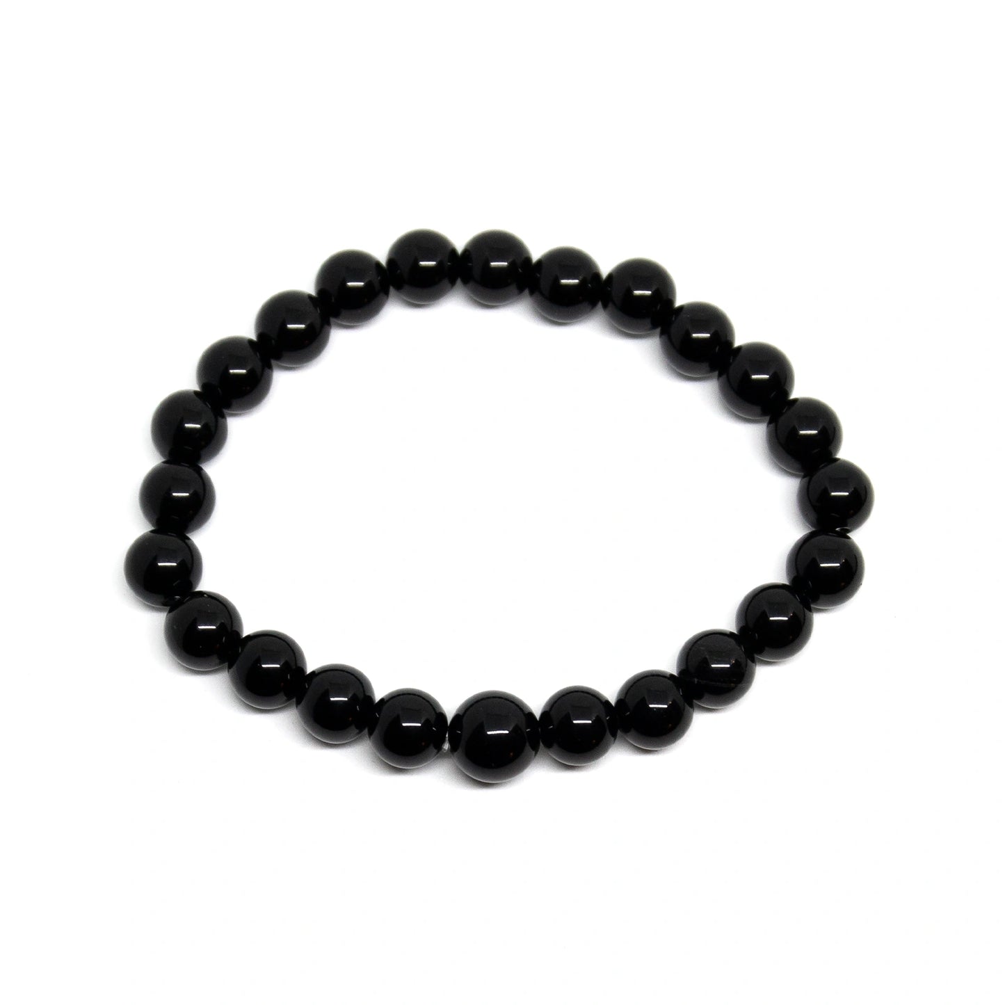 Black Tourmaline Beaded Bracelet - Wrist Mala 6mm (2 Pack) - Kids' Wrists