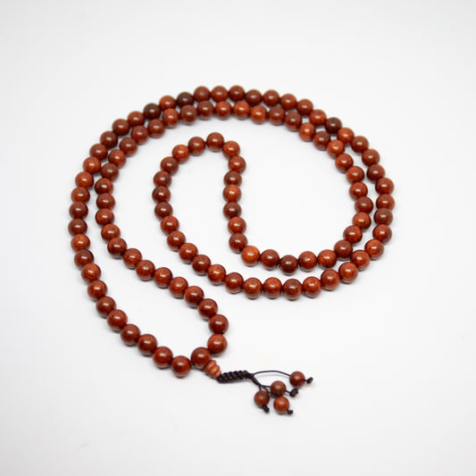 Dragon Blood Wood Zen 108 Bead Mala Prayer Beads - 8mm (1 Pack)