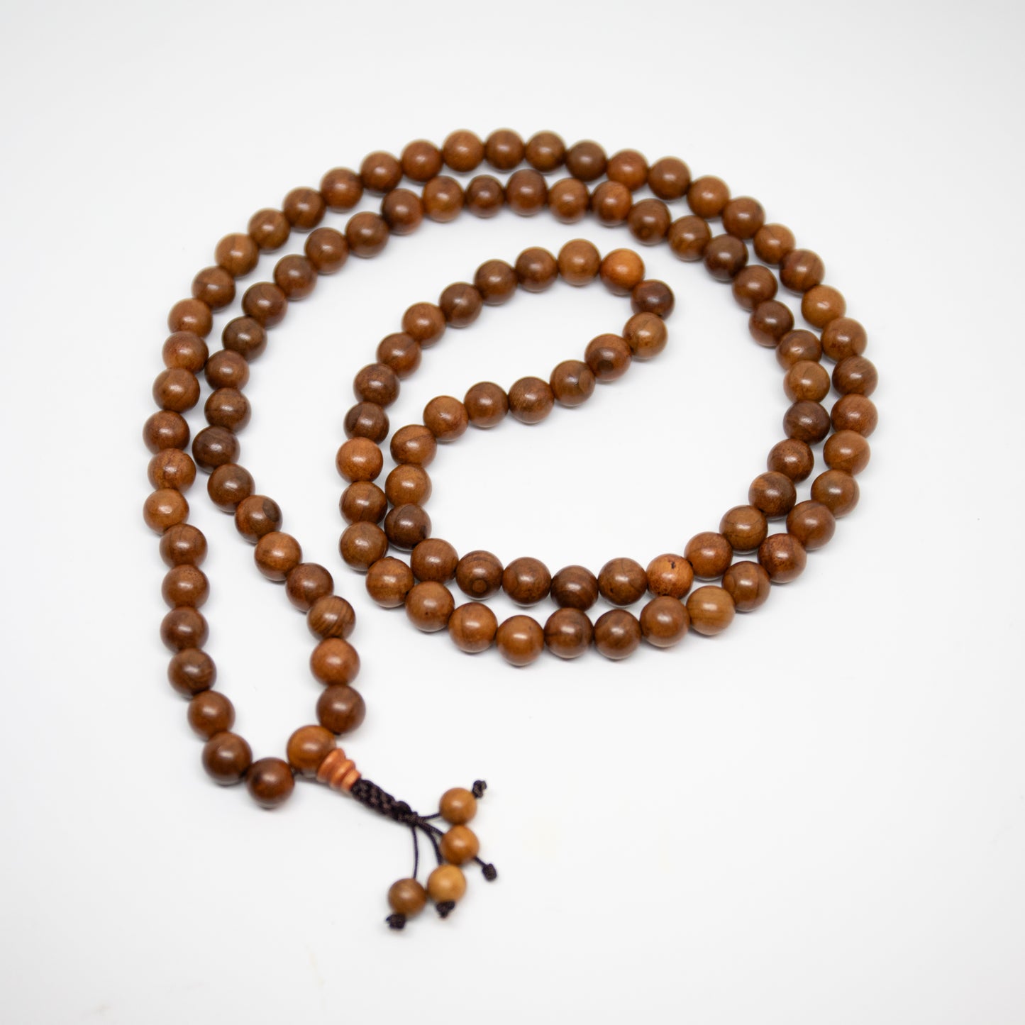 Sustainable Yew Wood Zen 108 Bead Mala - Prayer Beads 8mm (2 Pack)