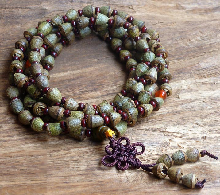 Eucalyptus Pod 108 Bead Mala 6x8mm (1 Pack)