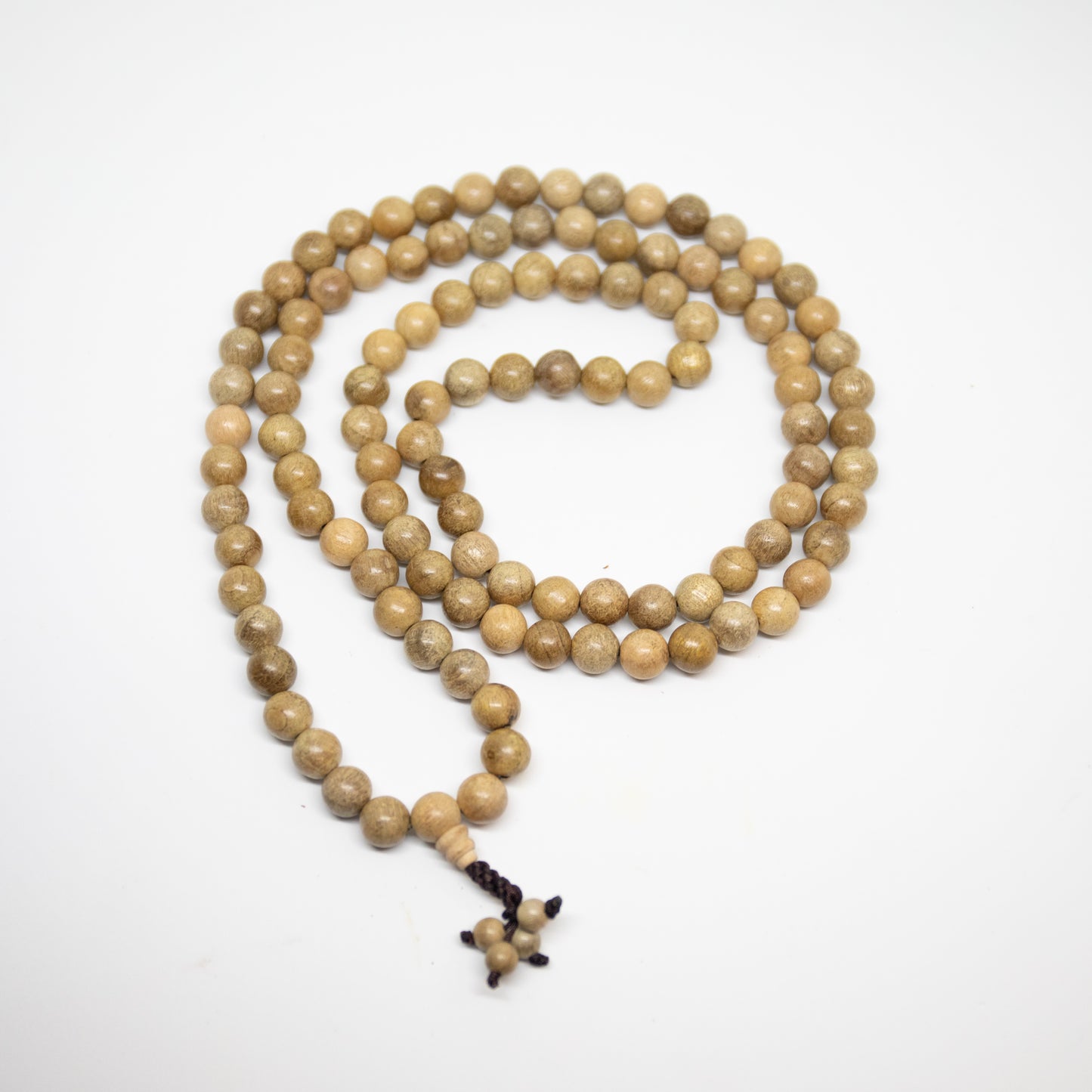 Gold Phoebe Wood Zen 108 Bead Mala - Prayer Beads - 8mm (2 Pack)