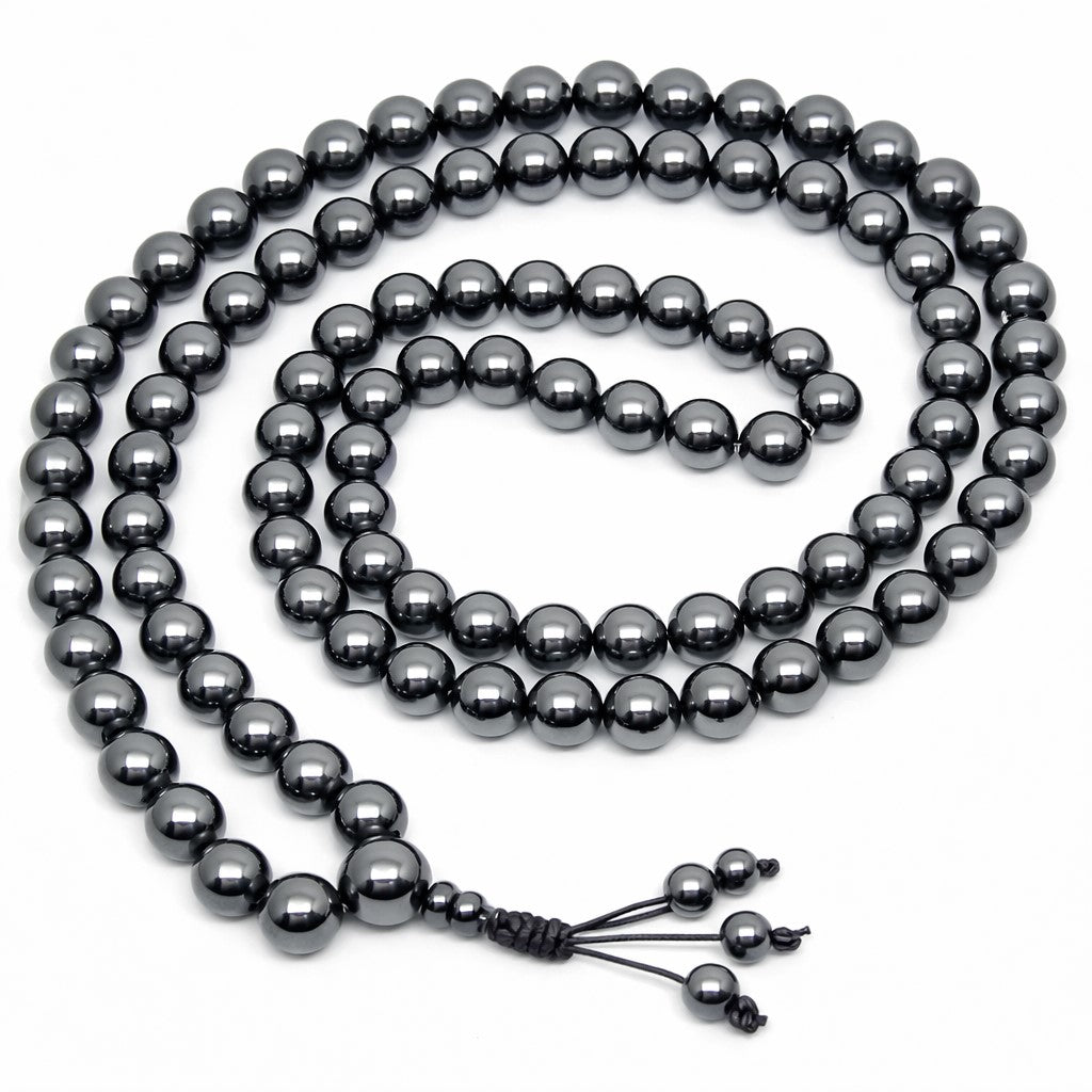 Hematite Zen 108 Bead Mala - Prayer Beads - 8mm (1 Pack)