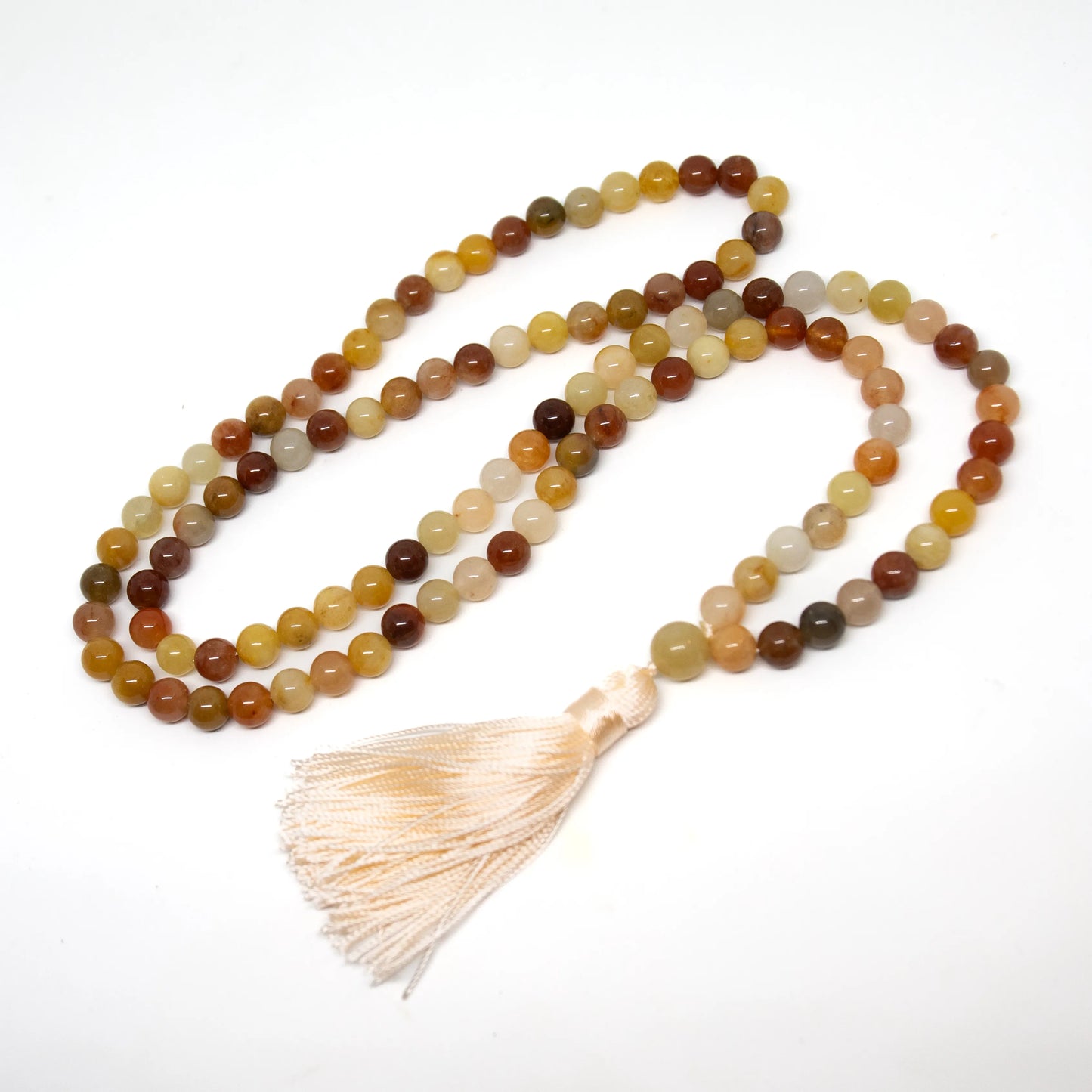 Rainbow Agate Zen 108 Bead Mala - Prayer Beads - 8mm (1 Pack)