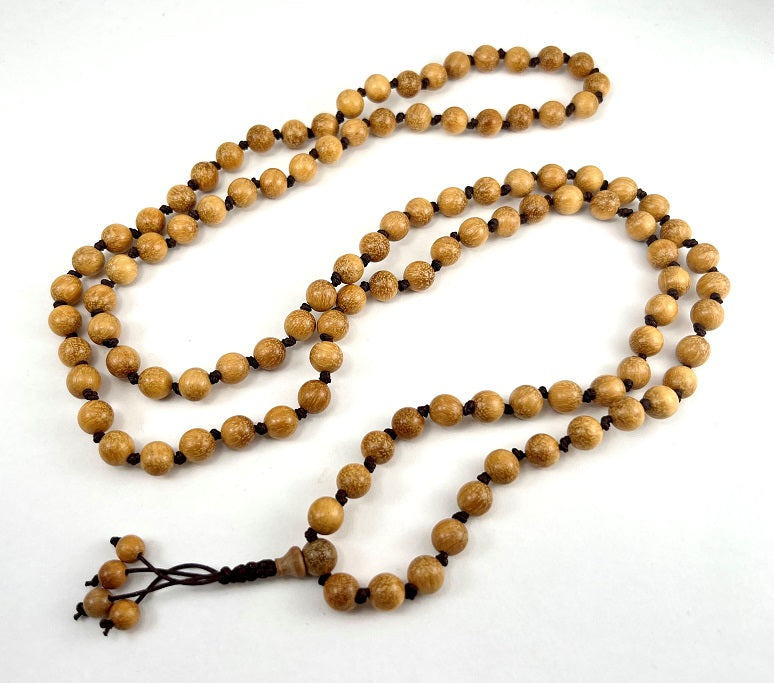 Boxwood Knotted 108 Bead Mala - Prayer Beads - 8mm (1 Pack)