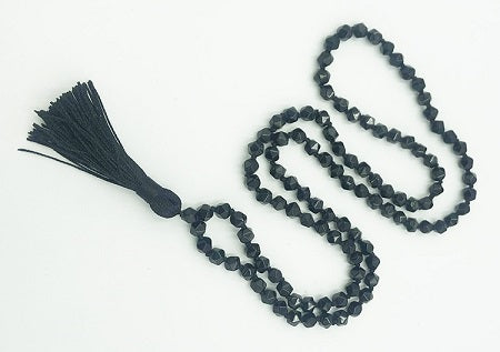 Black Tourmaline Knotted 108 Mala - Prayer Beads - 8mm (1 Pack)