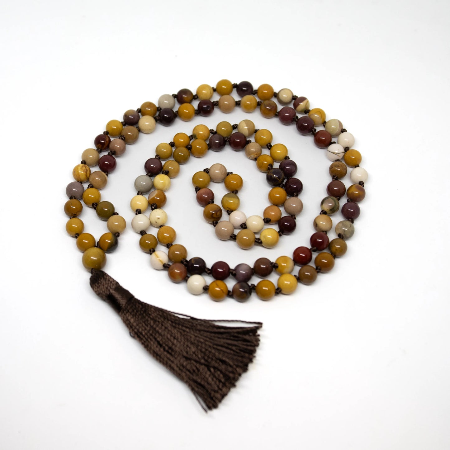 Mookaite Knotted 108 Bead Mala - Prayer Beads - 8mm (1 Pack)