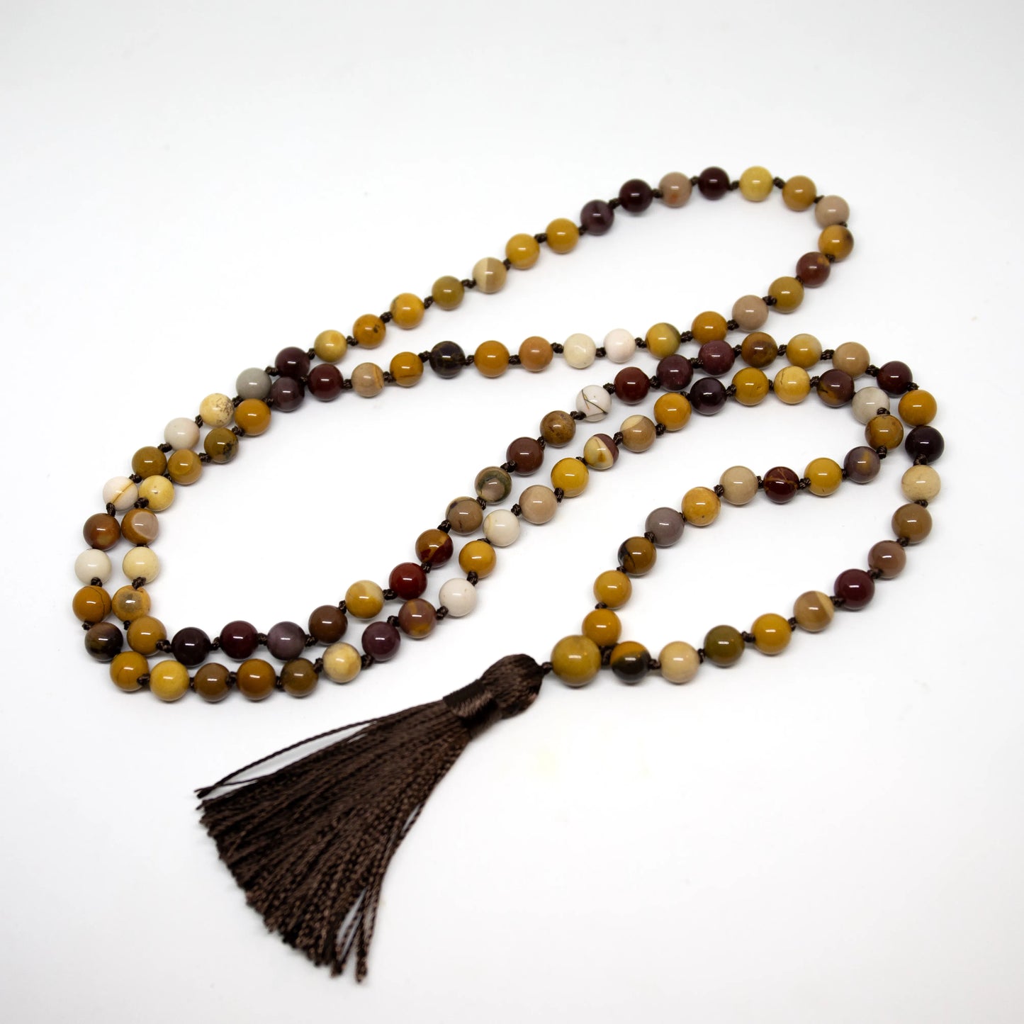 Mookaite Knotted 108 Bead Mala - Prayer Beads - 8mm (1 Pack)