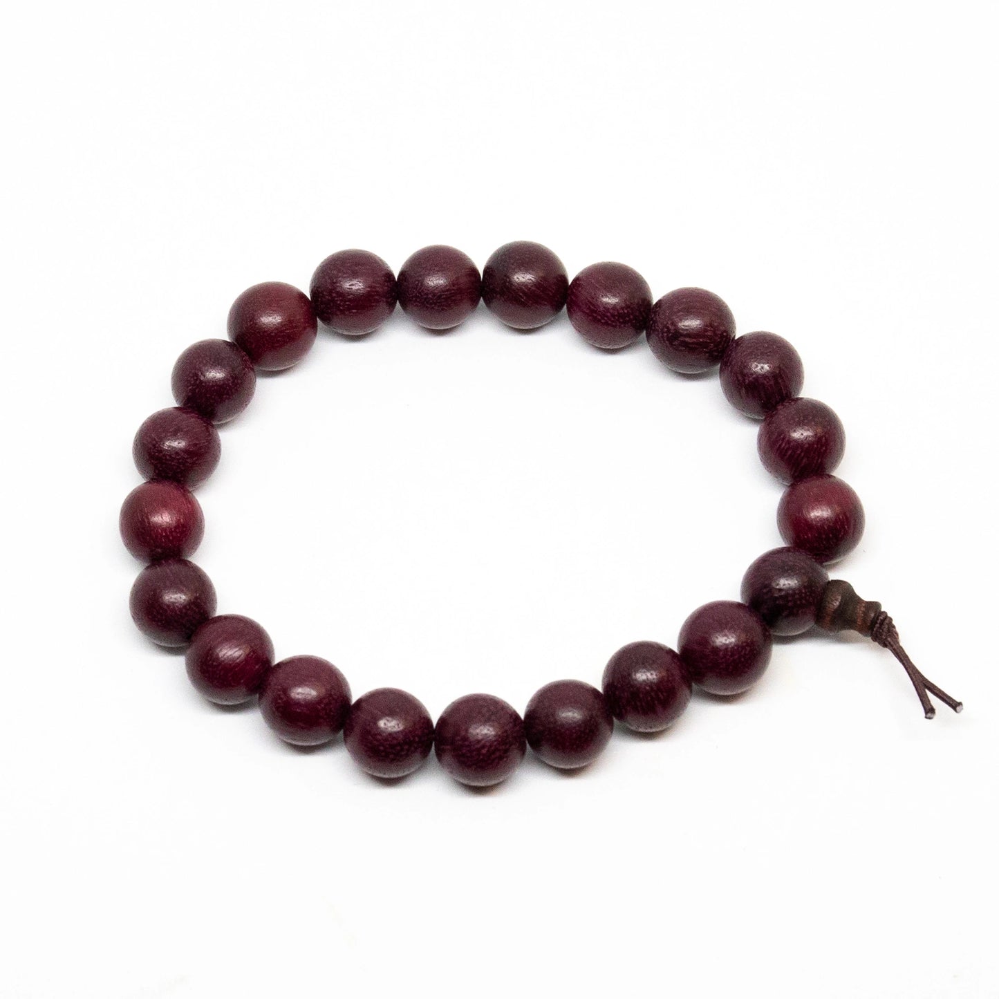 Large Size Purpleheart Wood Bracelet - Wrist Mala - 10mm (4 Pack)
