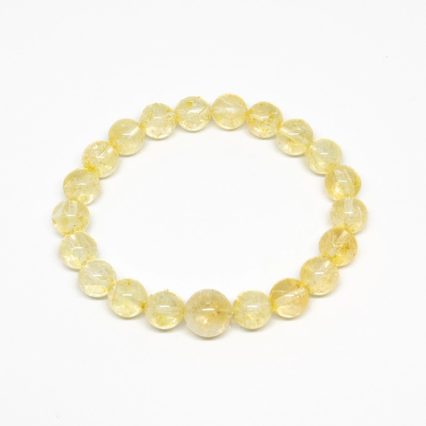 Long Size Citrine Beaded Bracelet - Wrist Mala - 10mm (1 Pack)