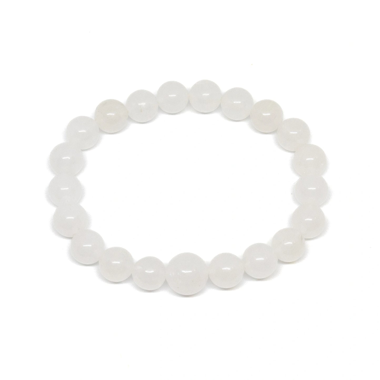 Large Size Quartz Beaded Bracelet - Wrist Mala - 10mm (2 Pack)