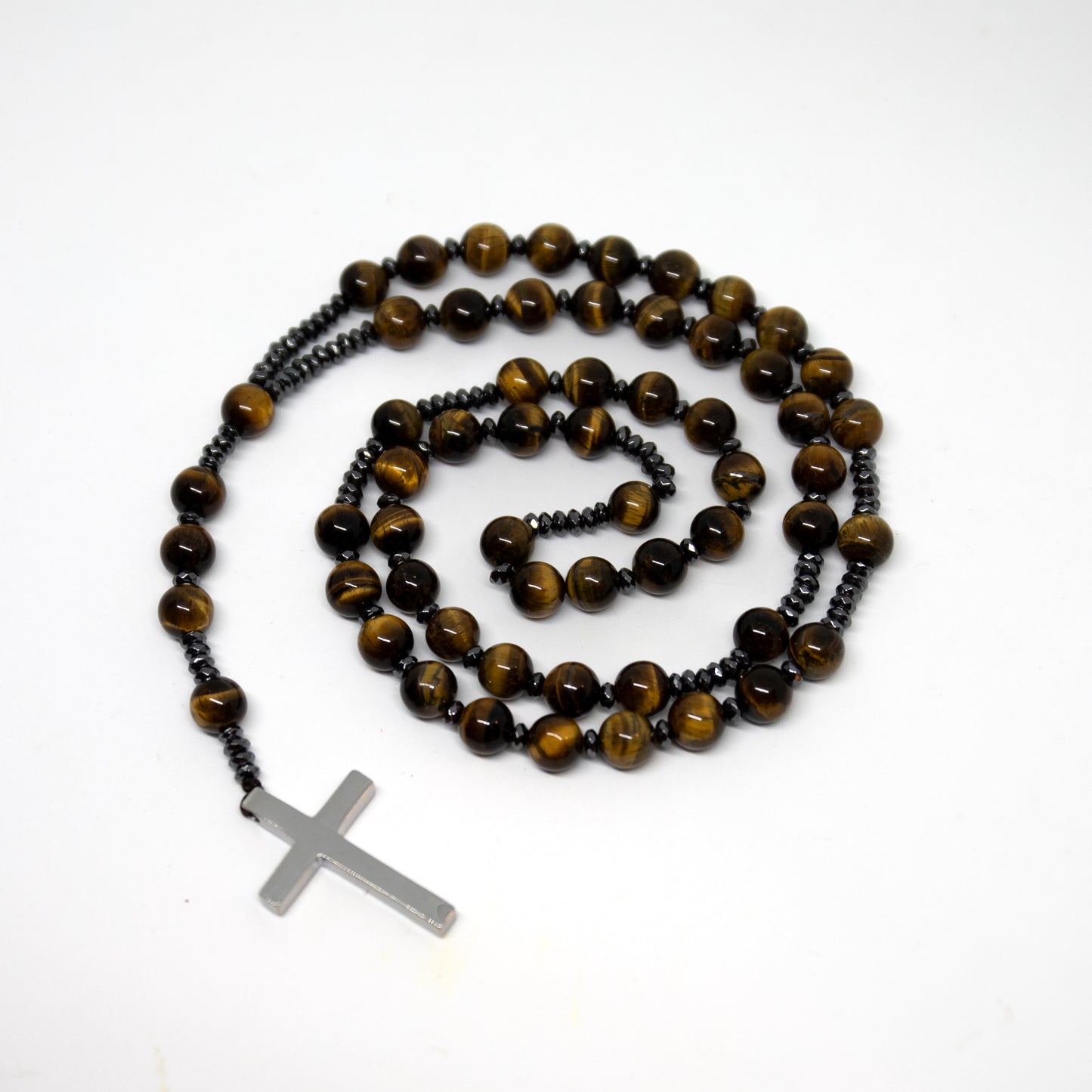 Tiger's Eye Rosary - Prayer Beads - 8mm (1 Pack)