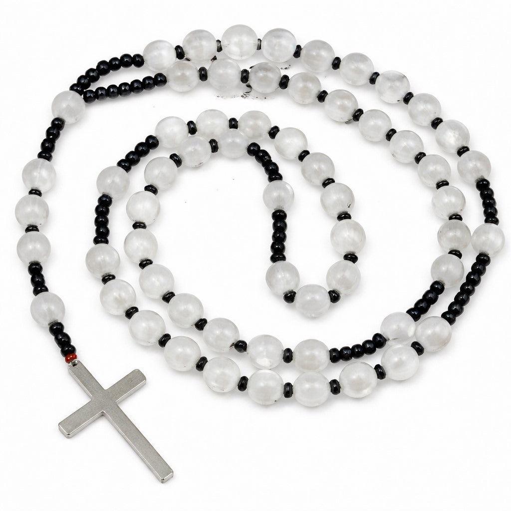 Selenite Rosary - Prayer Beads - 8mm (1 Pack)