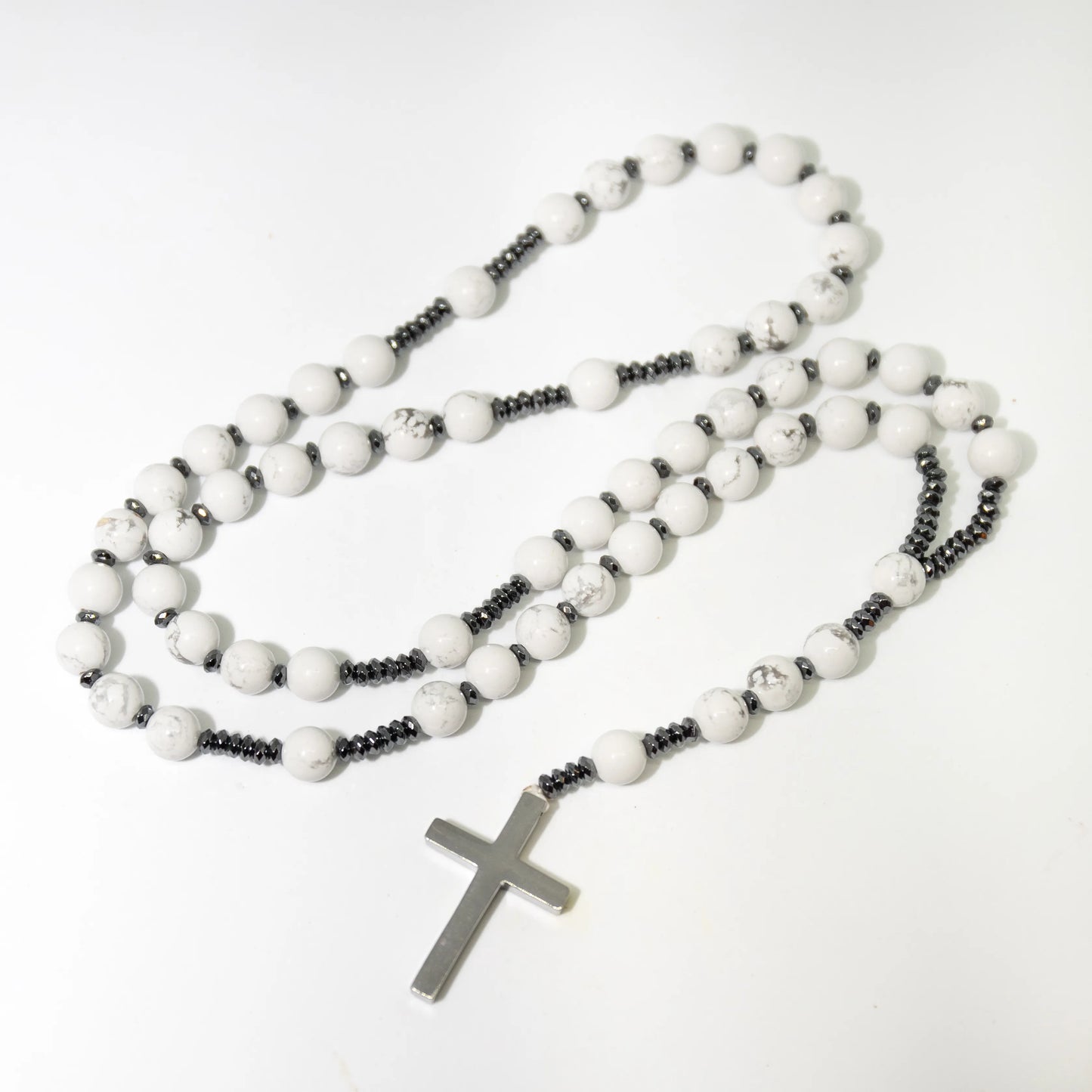 Howlite Rosary - Prayer Beads - 8mm (1 Pack)
