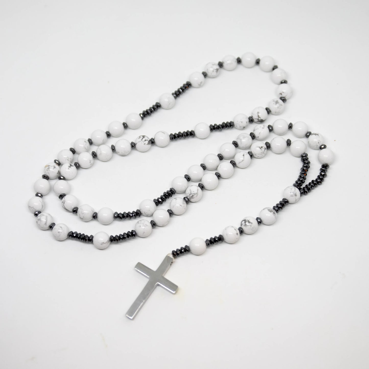 Howlite Rosary - Prayer Beads - 8mm (1 Pack)