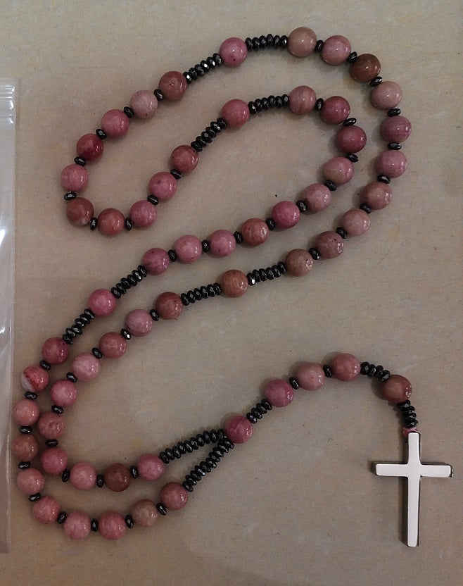 Rhodonite Rosary - Prayer Beads - 8mm (1 Pack)