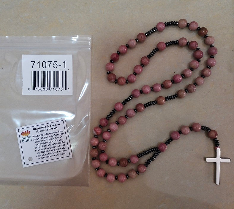Rhodonite Rosary - Prayer Beads - 8mm (1 Pack)