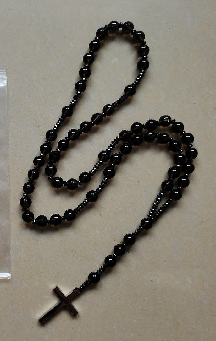 Smoky Quartz Gemstone Rosary - Prayer Beads - 8mm (1 Pack)
