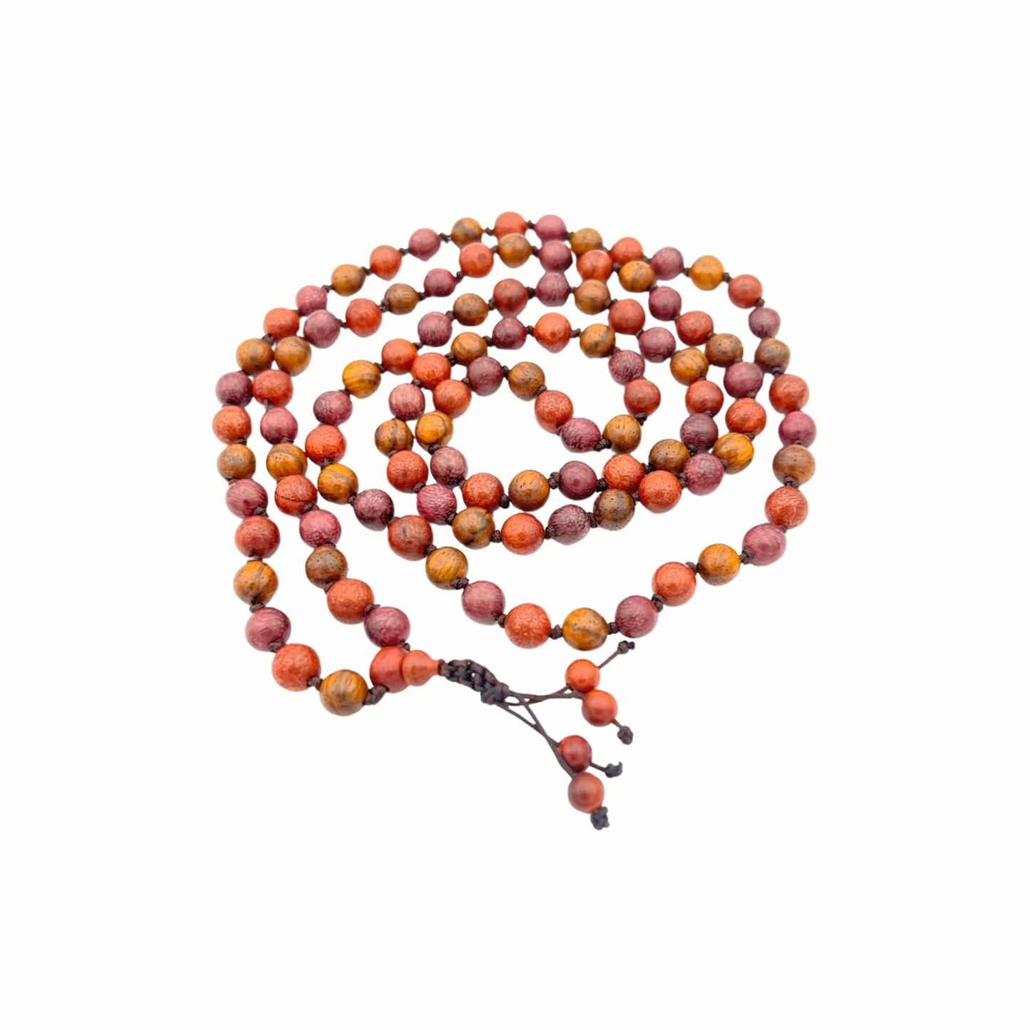 Dragon Blood Wood, Purpleheart, Tiger Aloeswood 108 Mala (1 Pack)