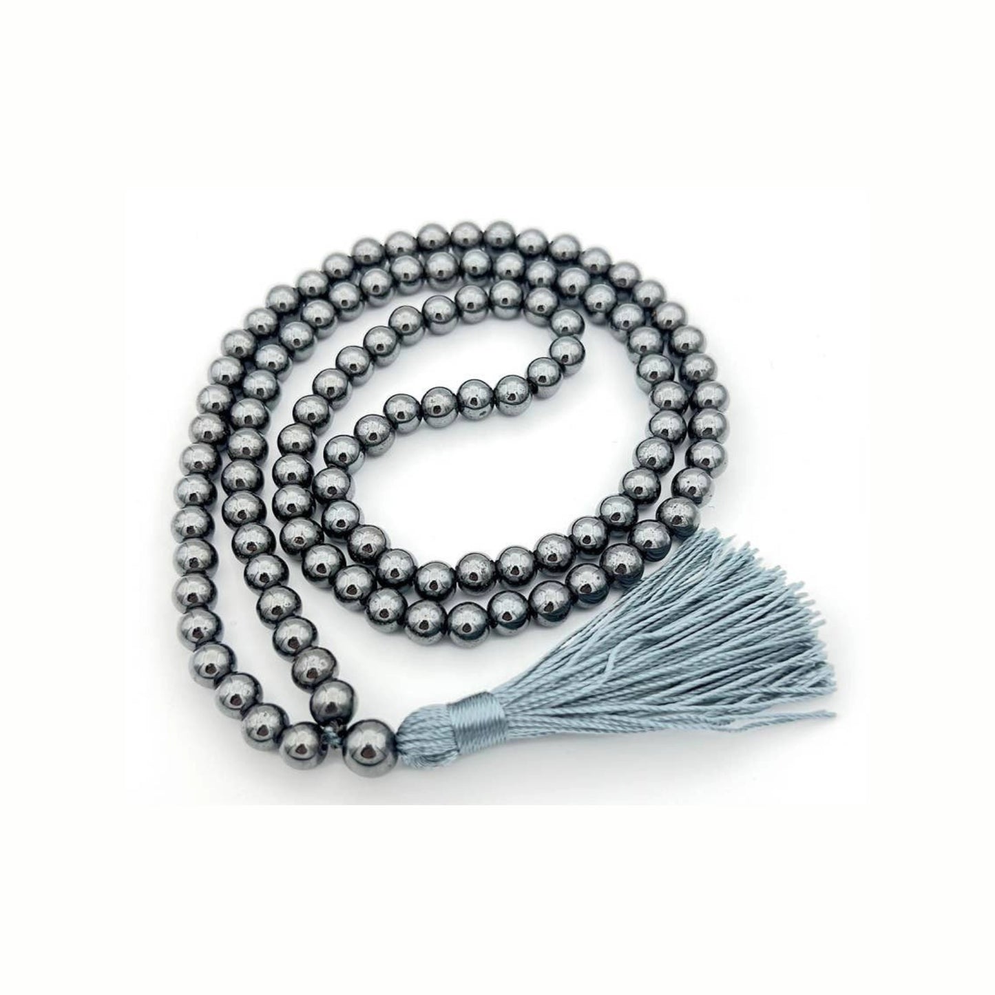 Hematite Zen 108 Bead Mala - Prayer Beads - 8mm (1 Pack)