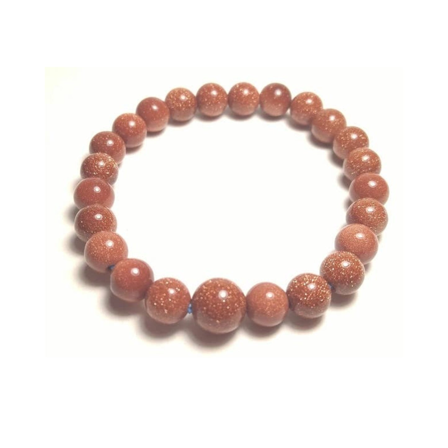 Goldstone Beaded Bracelet - Wrist Mala Prayer Beads - 8mm (6 Pack)