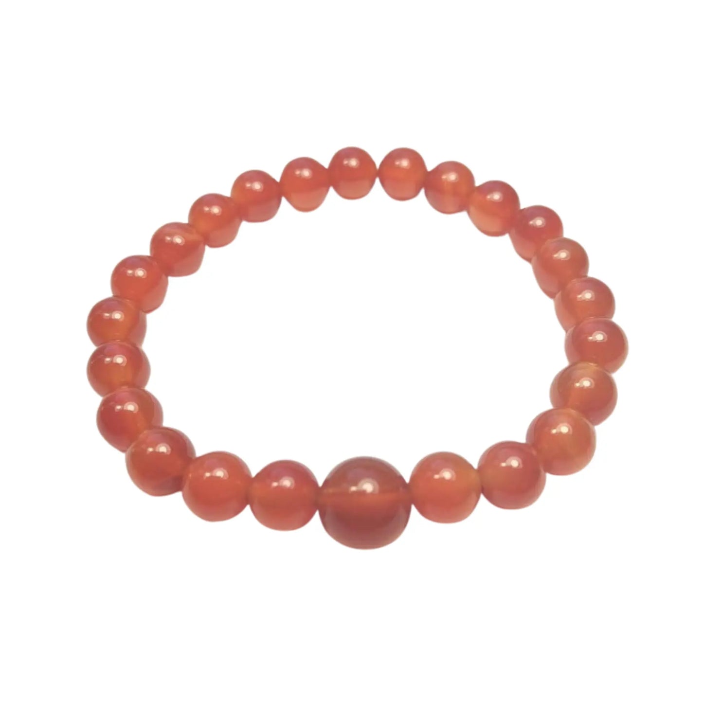 Carnelian Beaded Bracelet - Wrist Mala 6mm (6 Pack) - Small Wrists