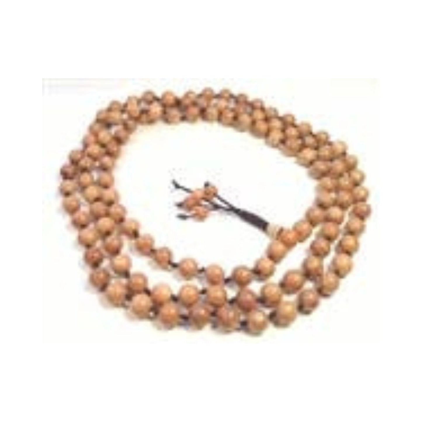 Sustainably Grown Knotted Yew Wood 108 Bead Mala - 8mm (1 Pack)