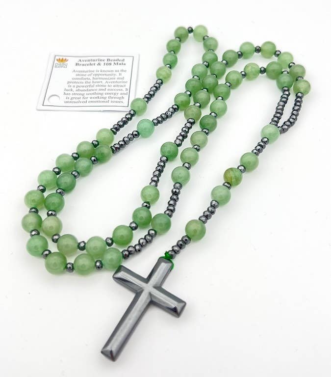 Green Aventurine Rosary - Prayer Beads - 8mm (1 Pack)