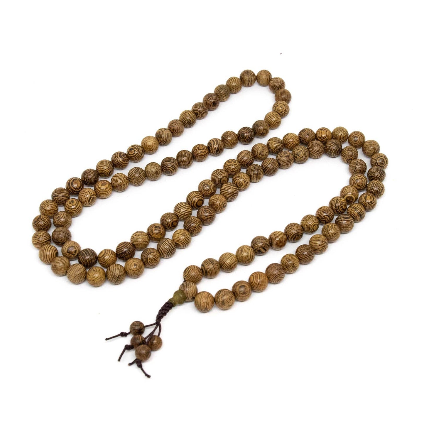 Phoenix Tail Wood Zen 108 Bead Mala - Prayer Beads - 8mm (2 Pack)