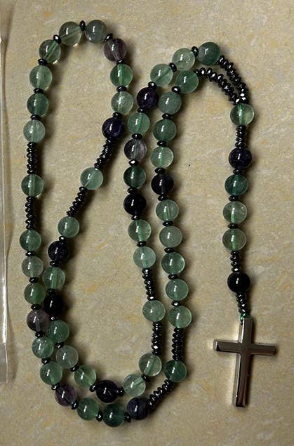Rainbow Fluorite Rosary - Prayer Beads - 8mm (1 Pack)