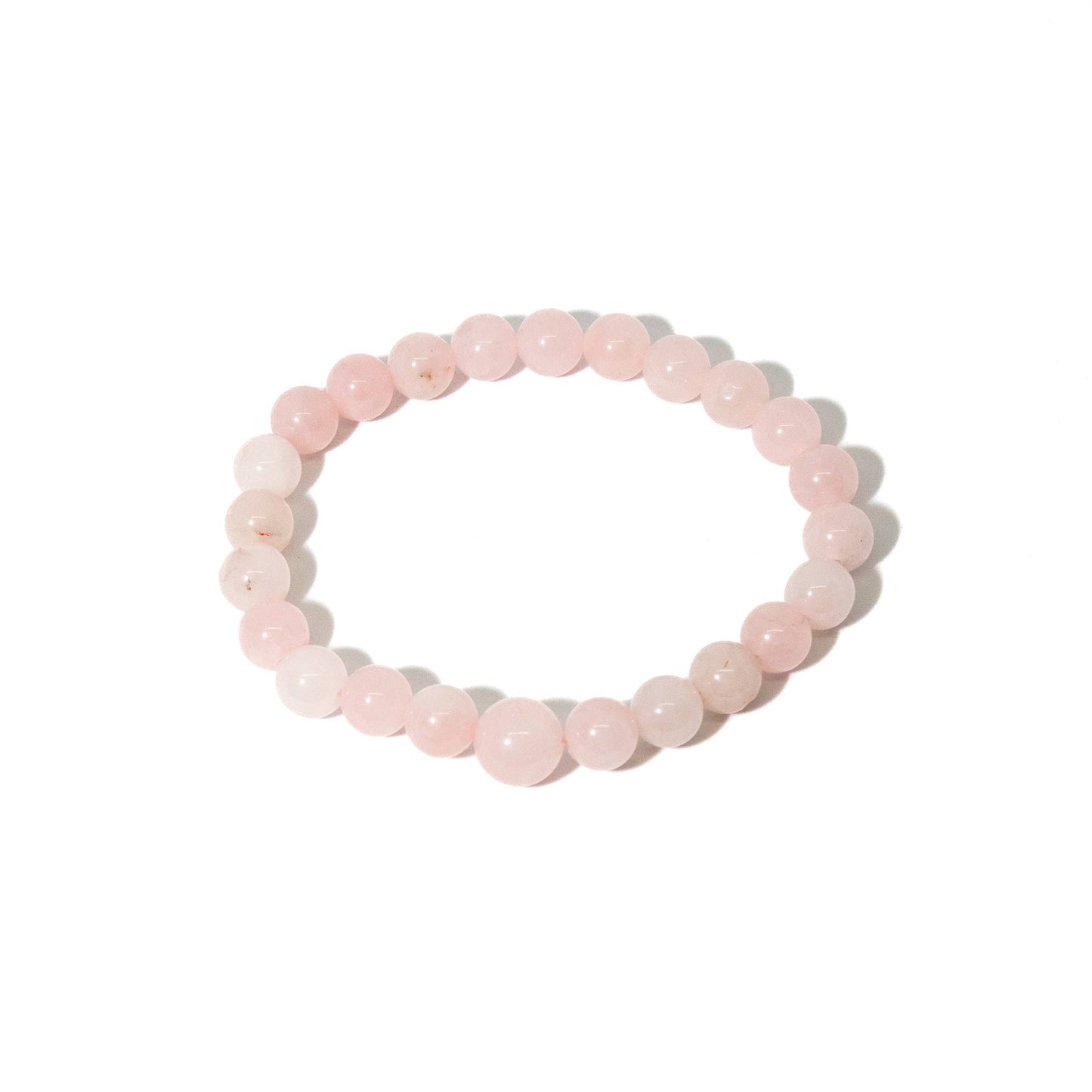 Rose Quartz Stretchy Beaded Bracelet - Prayer Beads - 8mm (4 Pack)