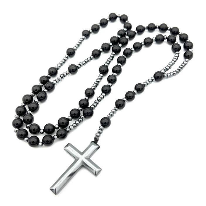 Black Obsidian Rosary - Prayer Beads - 8mm (1 Pack)