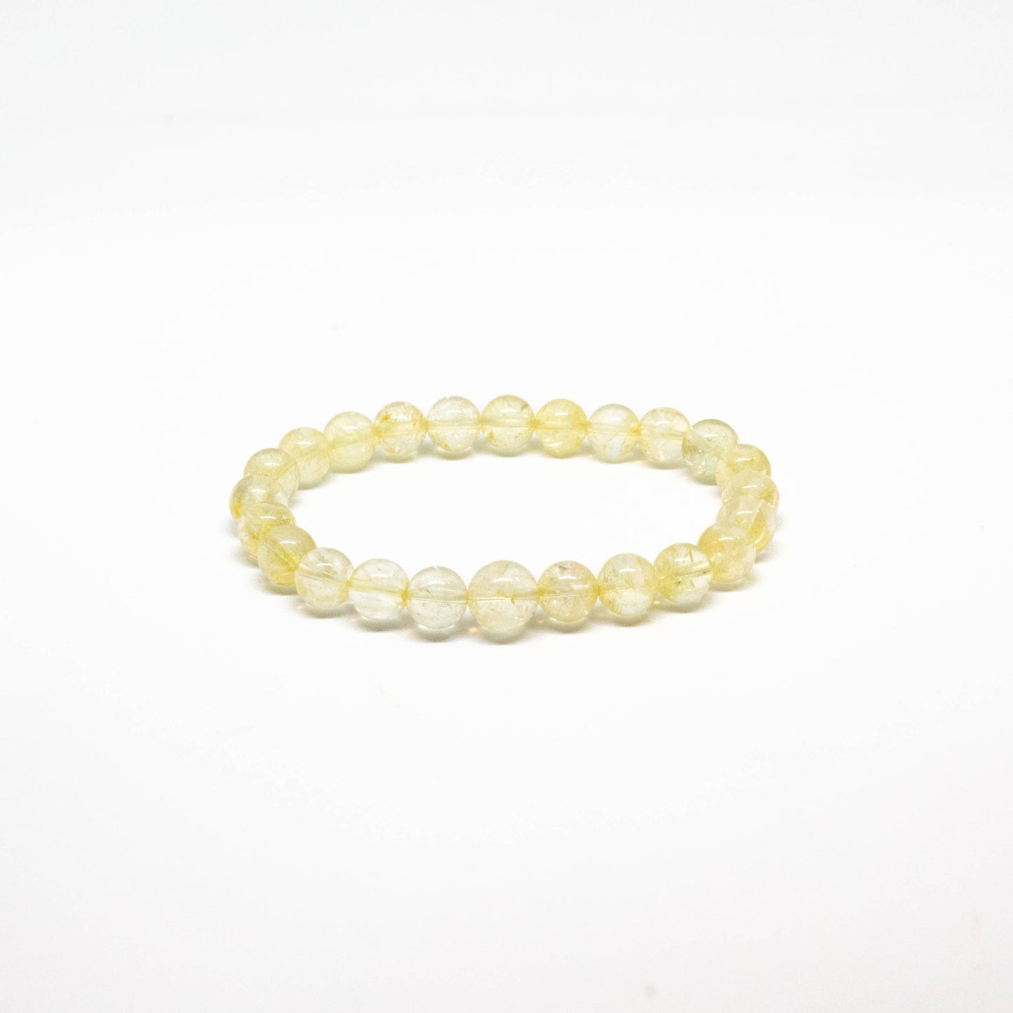 Large Size Citrine Beaded Bracelet Wrist Mala 8mm (2 Pack)
