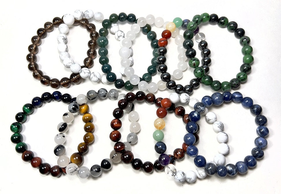 Gemstone 10mm Bracelets - Wrist Malas - Large Wrists