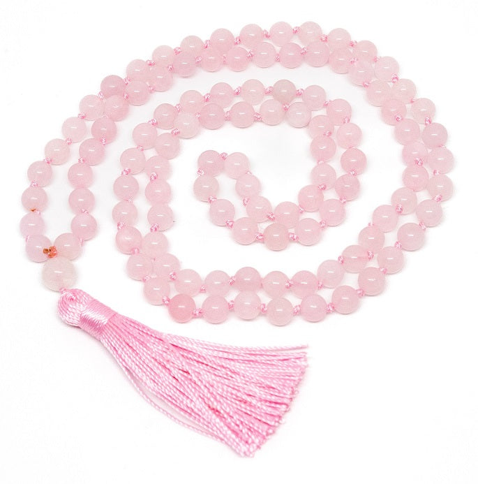 Gemstone Knotted 108 Malas - 8mm