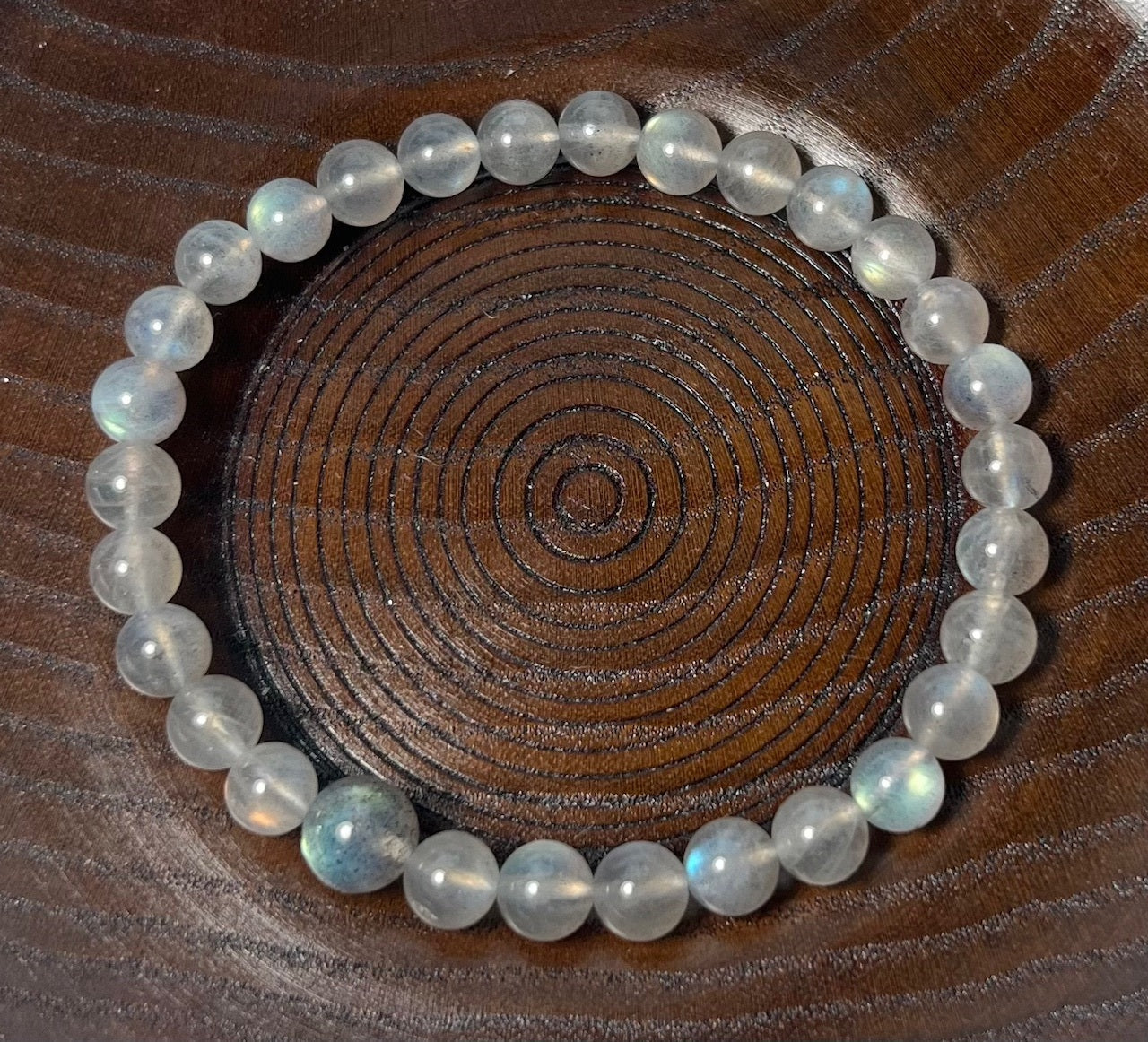 Labradorite A+ Beaded Bracelet - Wrist Mala - 6mm (2 Pack) - Average Wrists