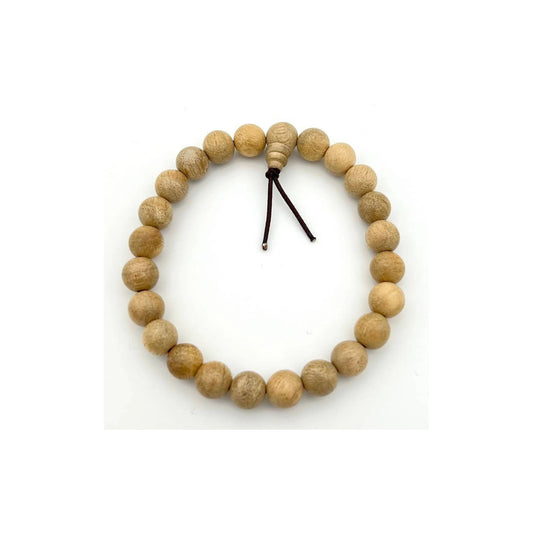 Camphor Wood Beaded Bracelet - Wrist Mala - 10mm (6 Pack)