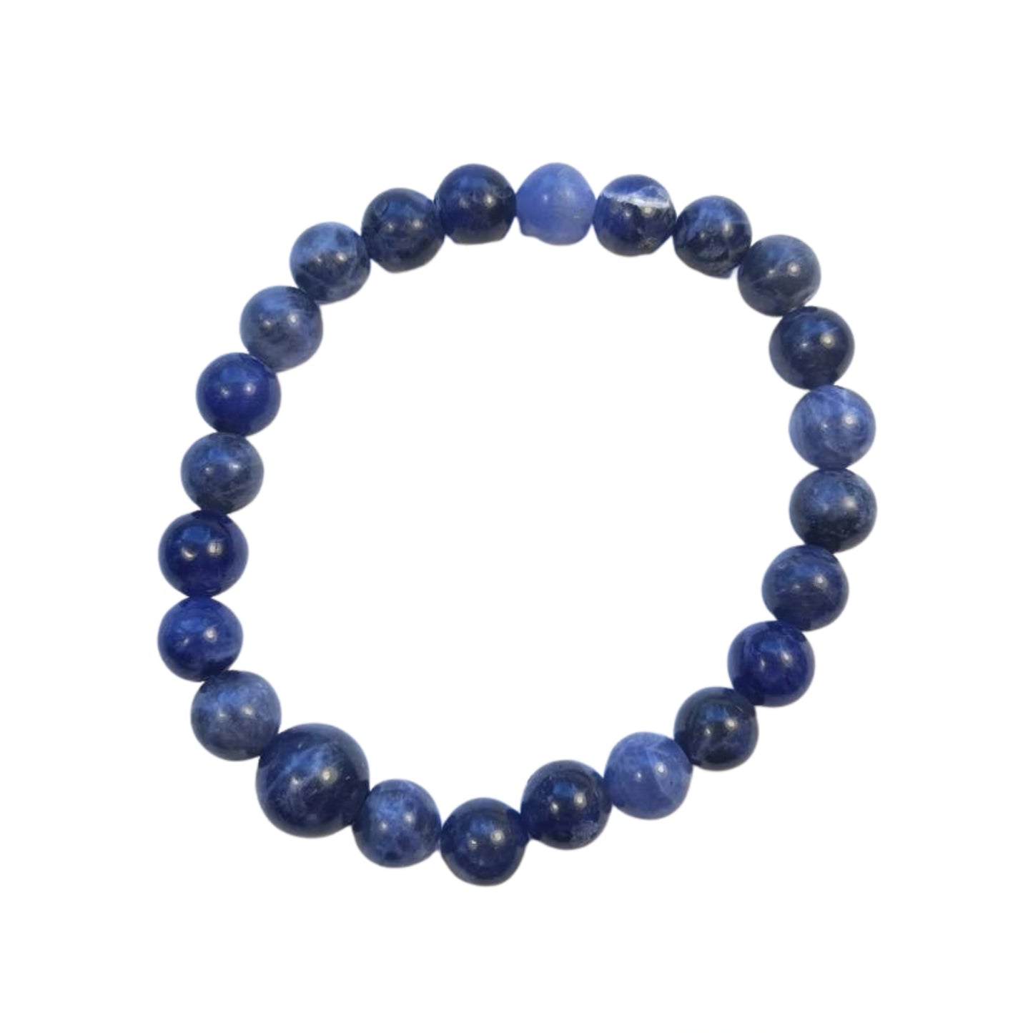Longer Length Sodalite Beaded Bracelet - Wrist Mala - 8mm (2 Pack)
