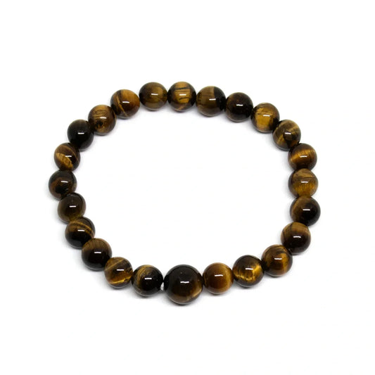 Tiger's Eye Beaded Bracelet - Wrist Mala - 4mm (6 Pack) - Small Wrists