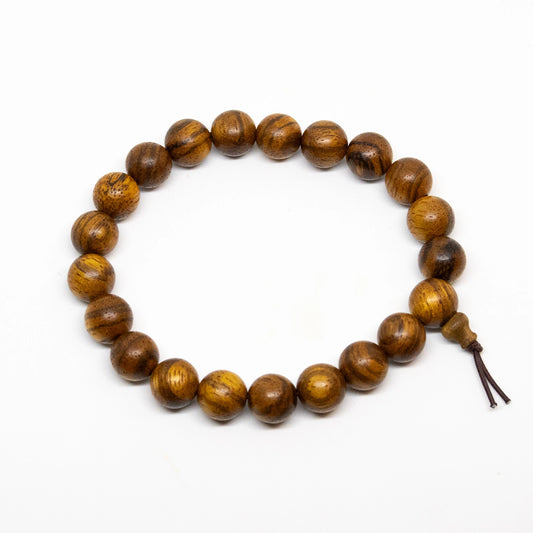 Tiger Aloeswood Beaded Bracelet - Wrist Mala - 8mm (4 Pack)