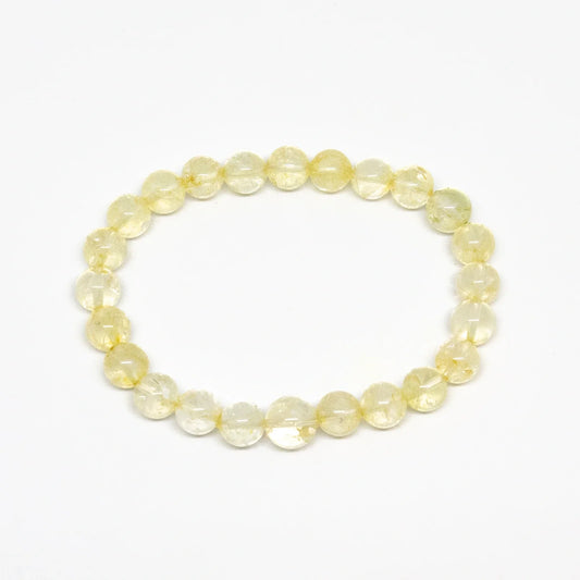 Citrine Beaded Bracelet - Wrist Mala - 6mm (2 Pack) - Large Wrists