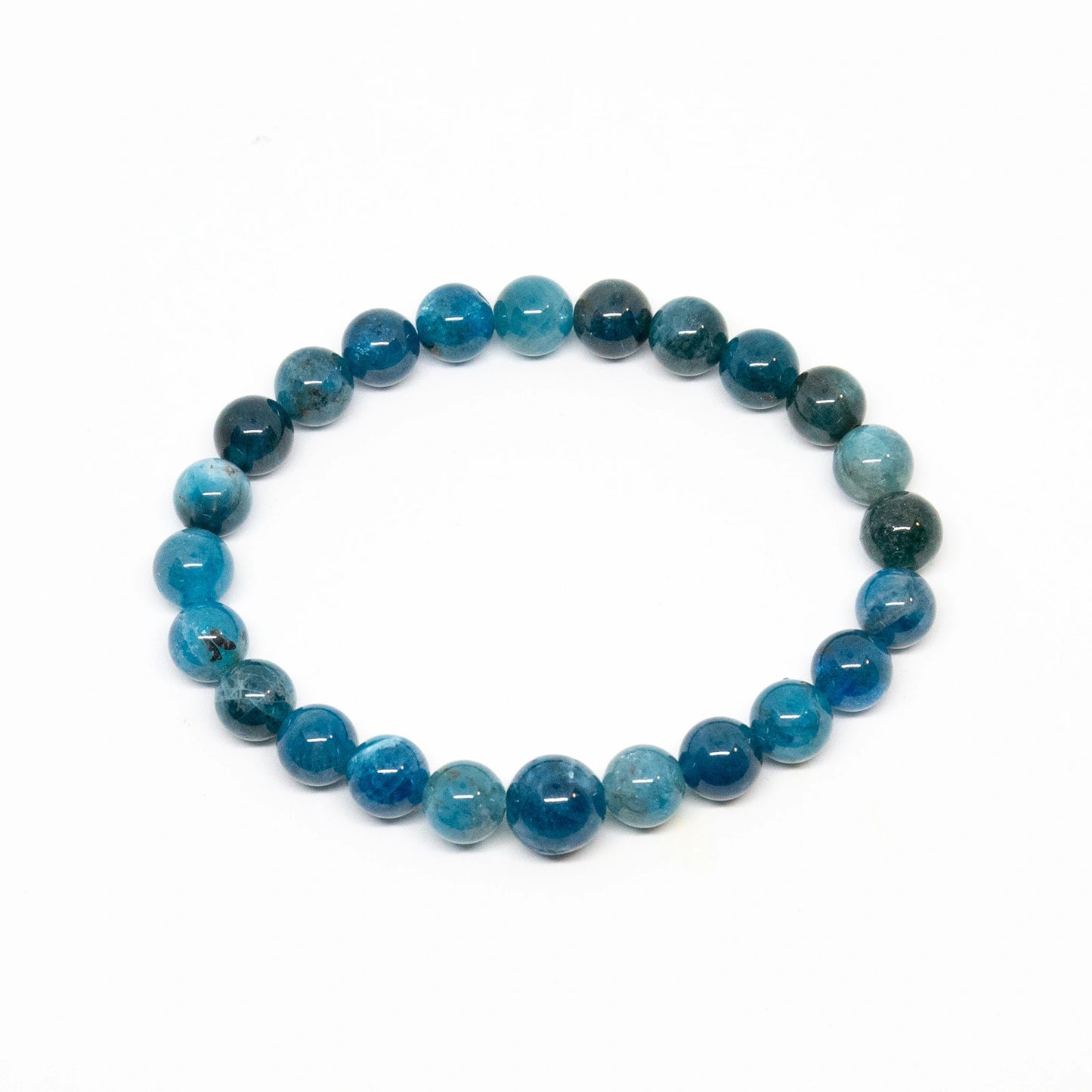 Apatite Beaded Bracelet - Wrist Mala - 8mm (2 Pack)