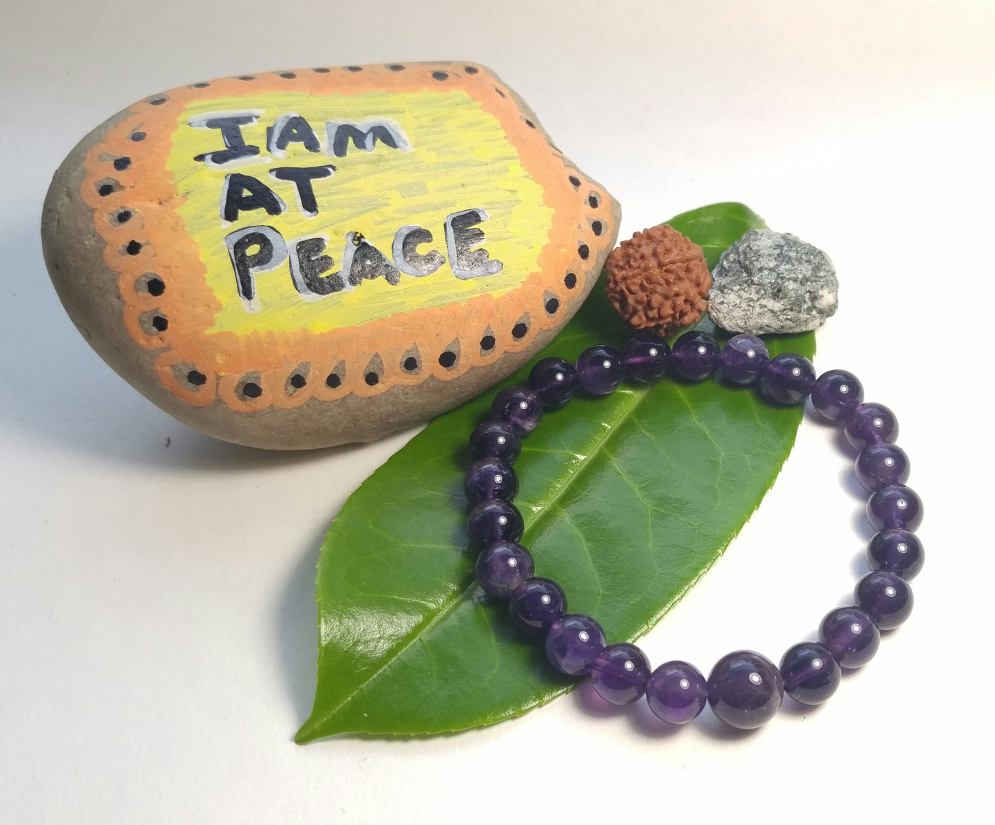 A Grade Amethyst Beaded Bracelet - Wrist Mala 8mm (2 Pack) - Small Wrists