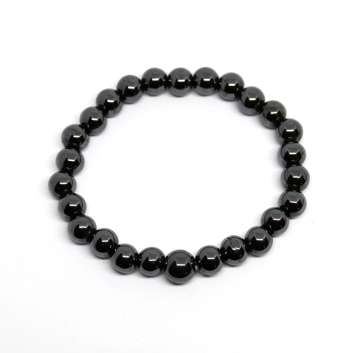 Hematite Beaded Bracelet - Wrist Mala - 6mm (10 Pack)