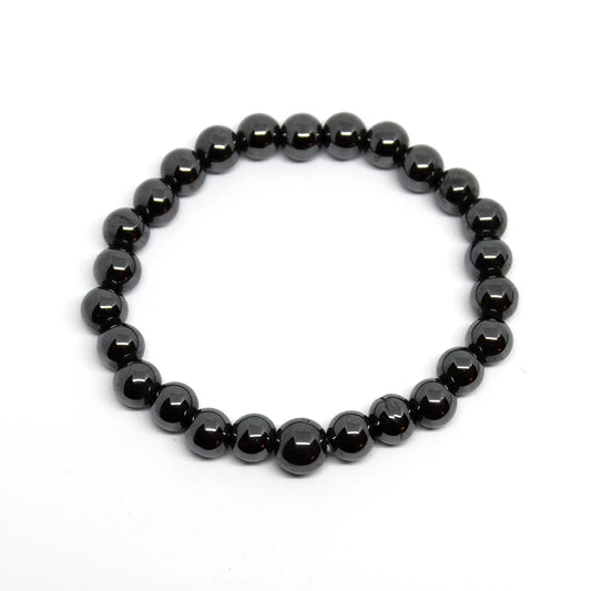 Hematite Beaded Bracelet - Wrist Mala - 6mm (10 Pack)