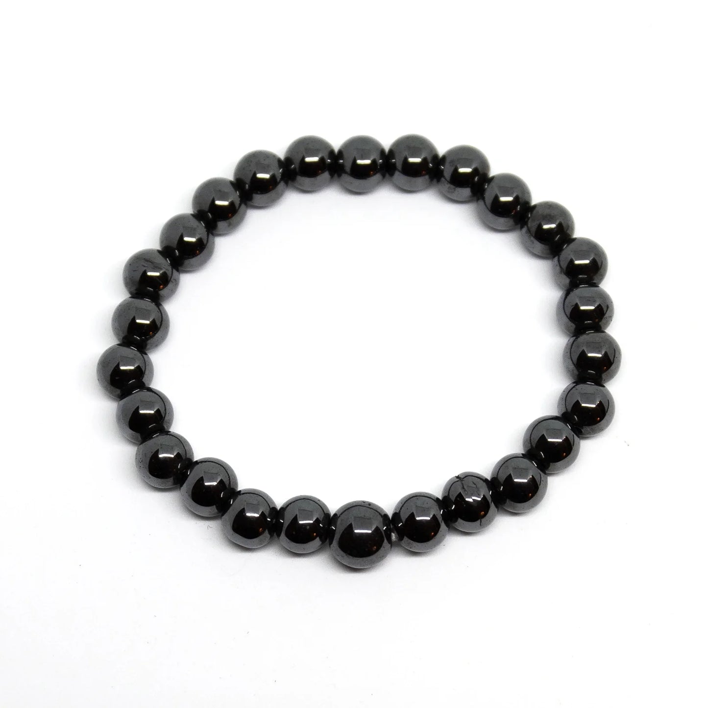 Hematite Beaded Bracelet - Wrist Mala - 4mm (10 Pack) - Average Wrists