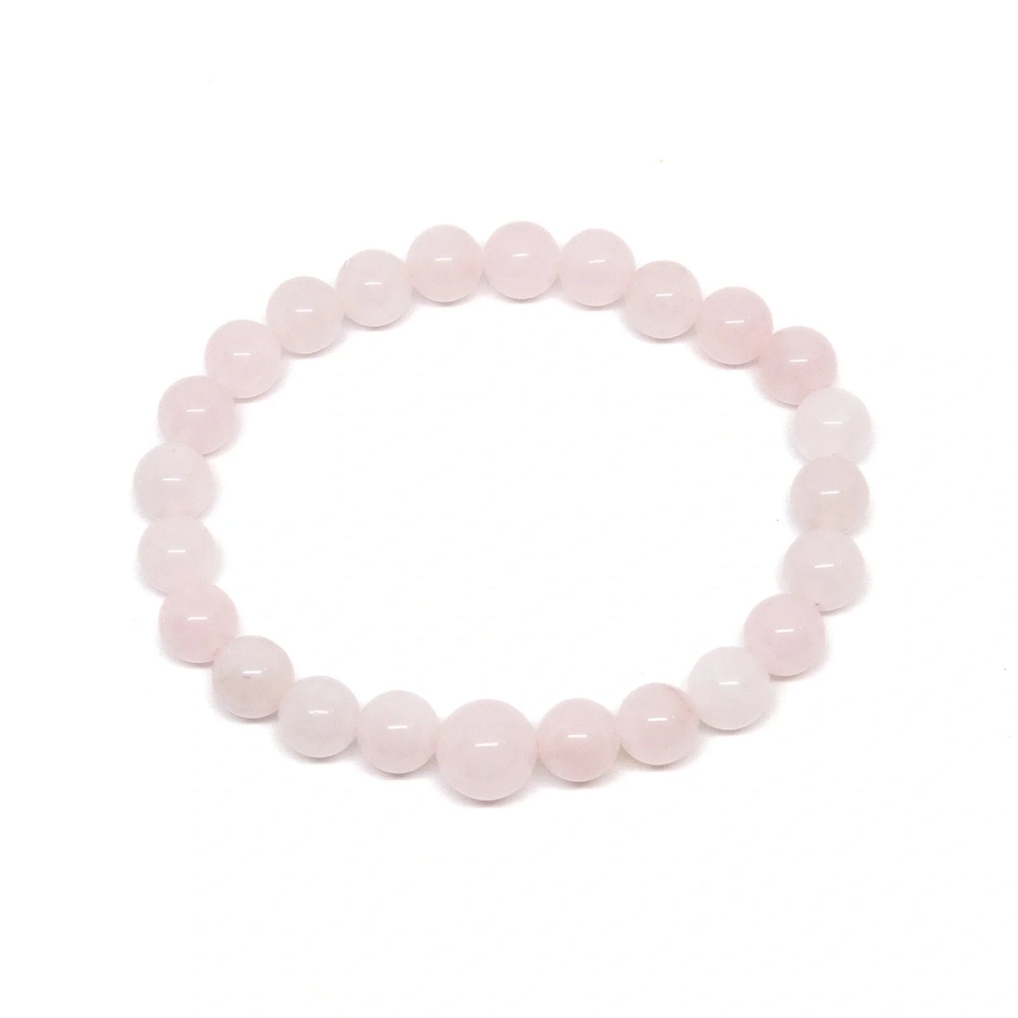Rose Quartz Beaded Bracelet - Prayer Beads - 6mm (6 Pack) - Small Wrists