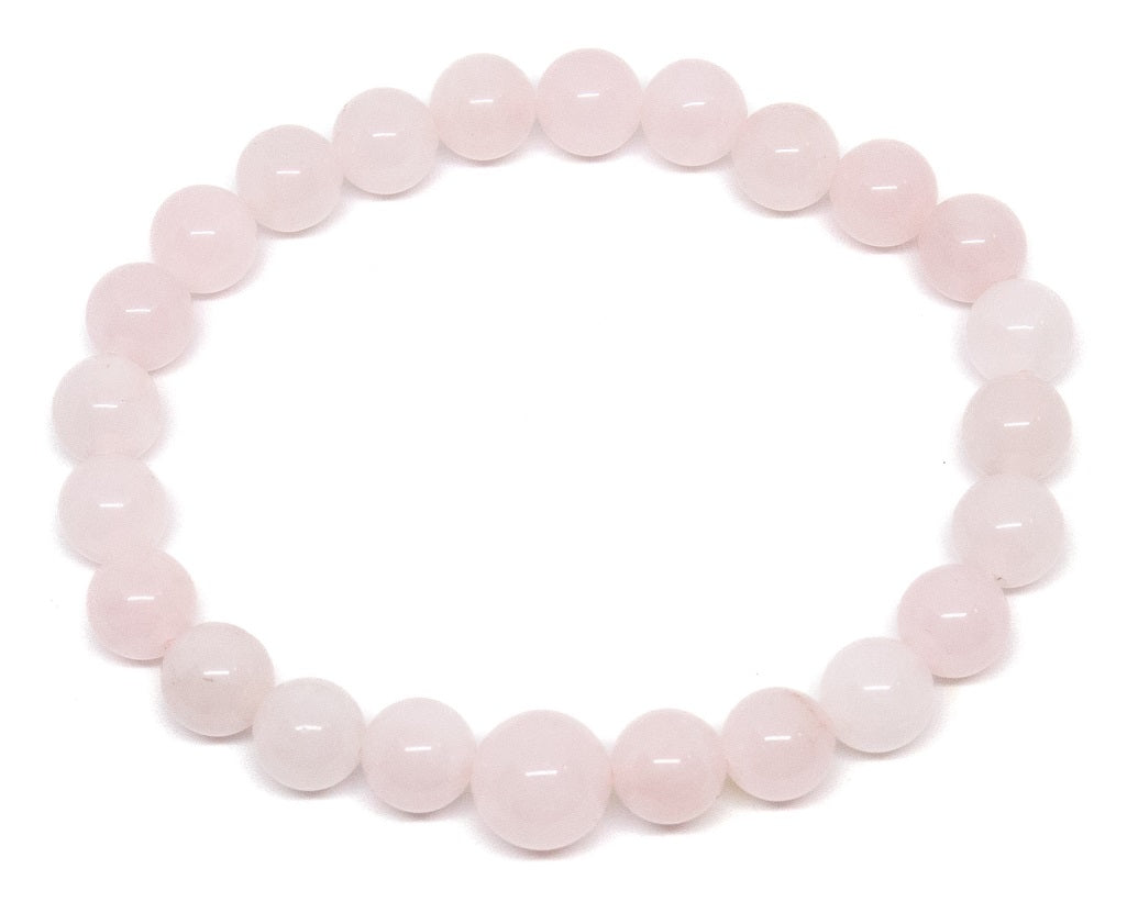 Rose Quartz Beaded Bracelet - Prayer Beads - 8mm (4 Pack) - Small Wrists