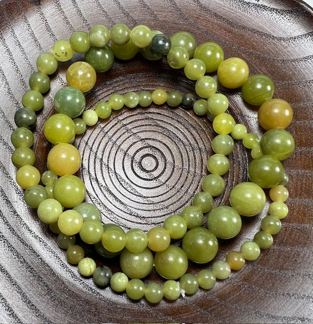 Serpentine Beaded Bracelet - Wrist Mala - 4mm (4 Pack) - Average Wrists